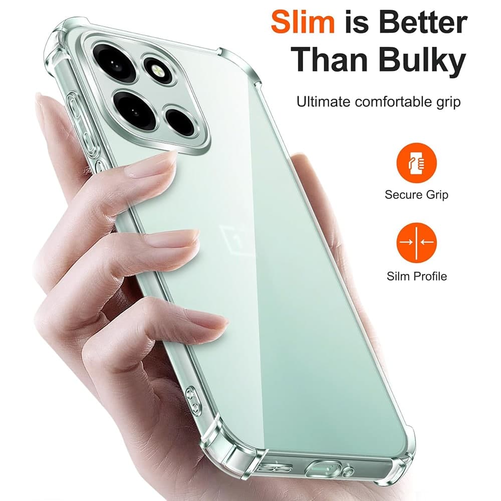Techsuit Shockproof Clear Silicone - θήκη για Oneplus Nord 6 - Διάφανο 5