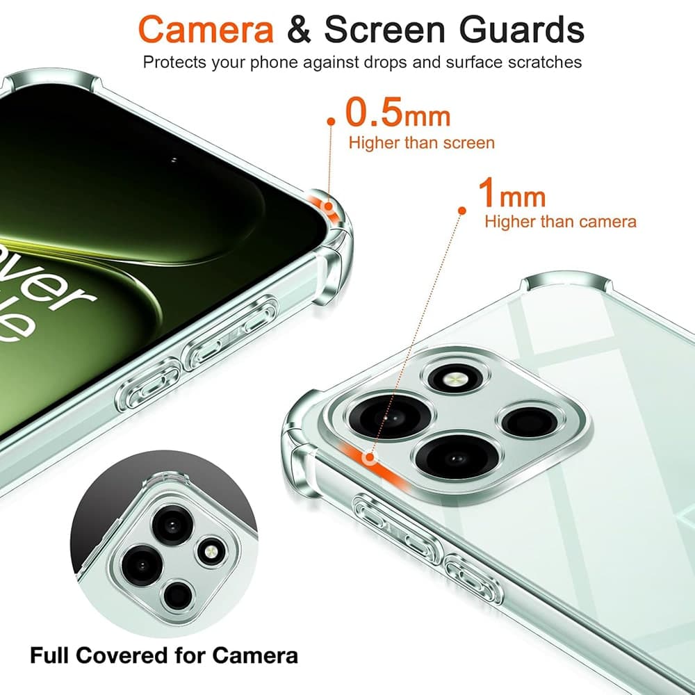 Techsuit Shockproof Clear Silicone - θήκη για Oneplus Nord 6 - Διάφανο 4