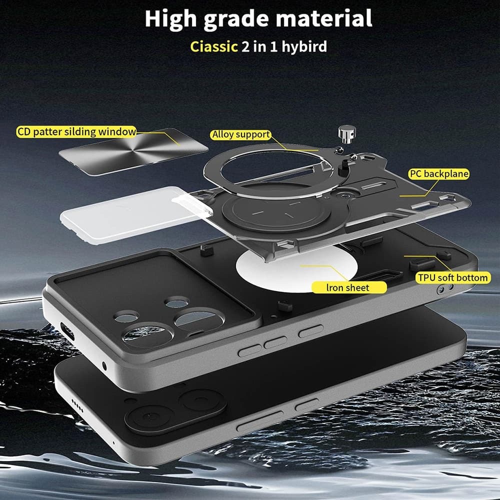 Techsuit CamGuard Pro - θήκη για Xiaomi Poco X8 Pro Max - Μαύρο 4
