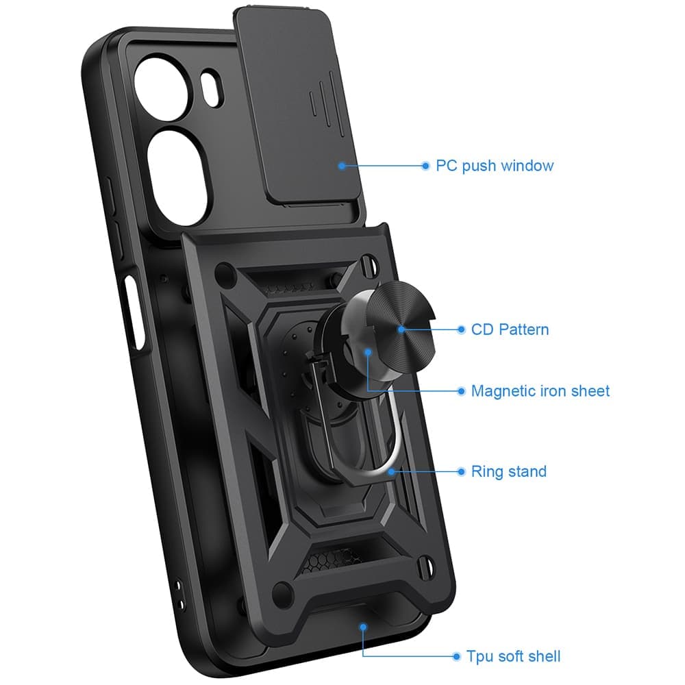 Techsuit CamShield Series - θήκη για Xiaomi Redmi A7 Pro 4G - Μαύρο 3