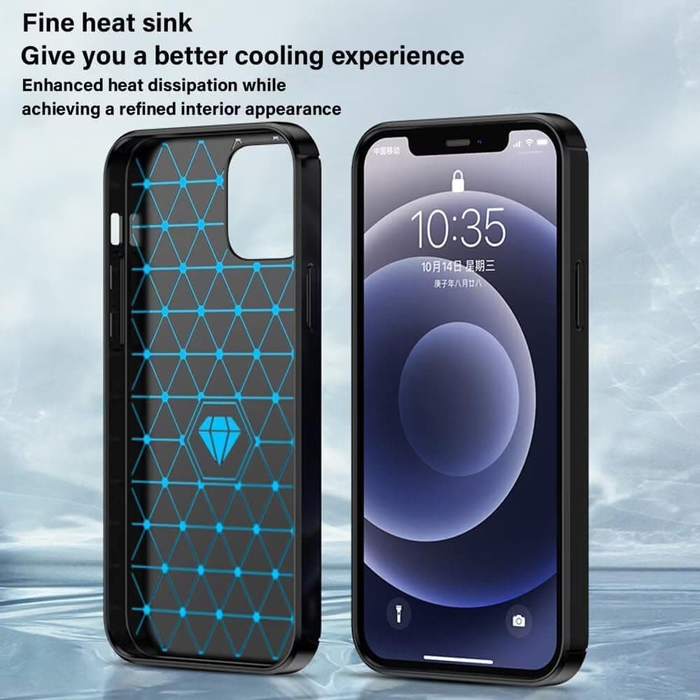 Techsuit Carbon Silicone - θήκη για Oppo A6 / A6x 4G A6k - Μπλε 5