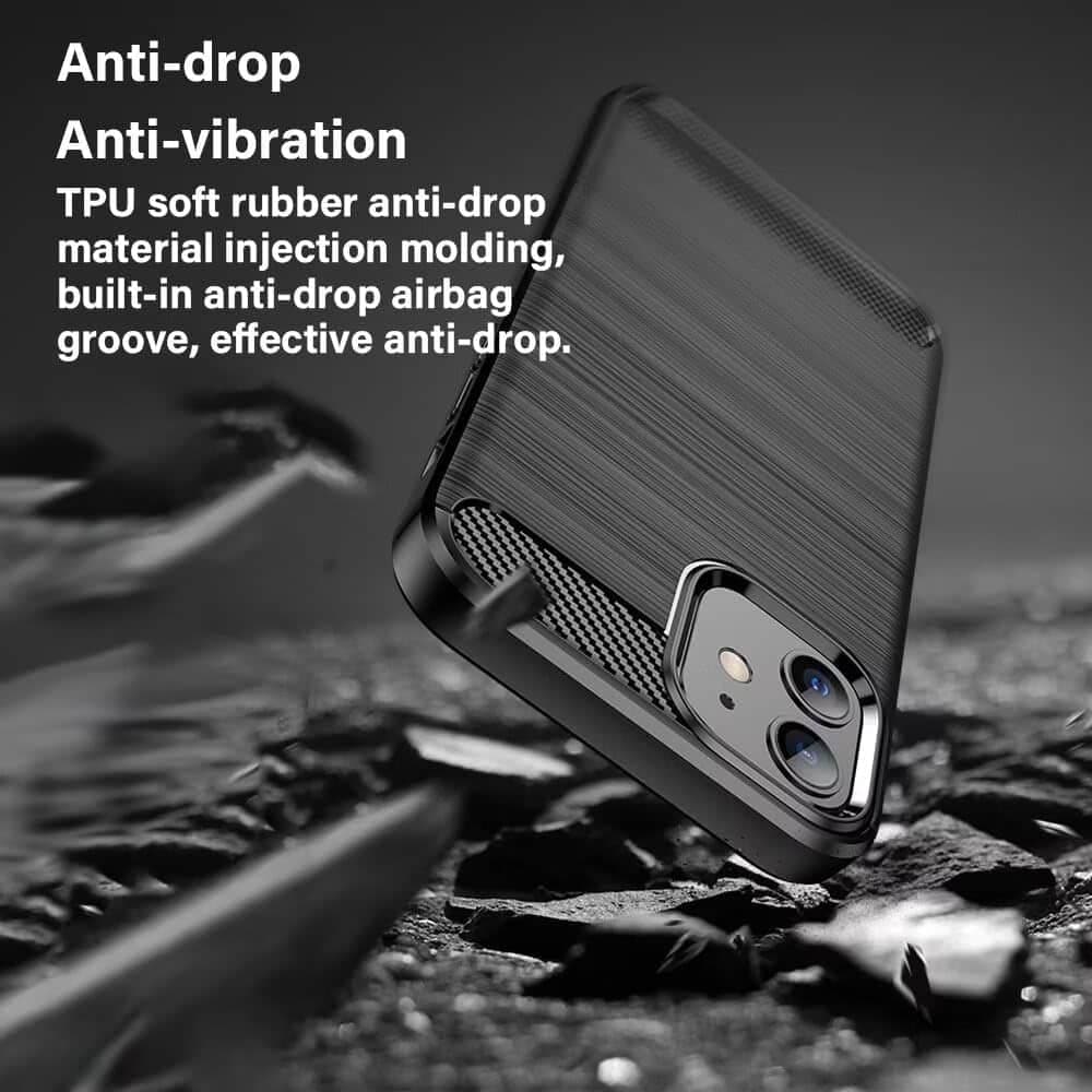Techsuit Carbon Silicone - θήκη για Oppo A6 / A6x 4G A6k - Μπλε 6
