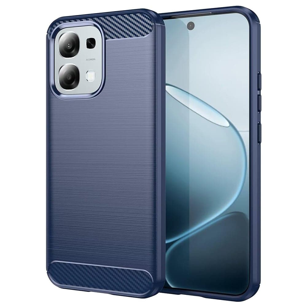 Techsuit Carbon Silicone - θήκη για Oppo A6 Pro 4G - Μπλε