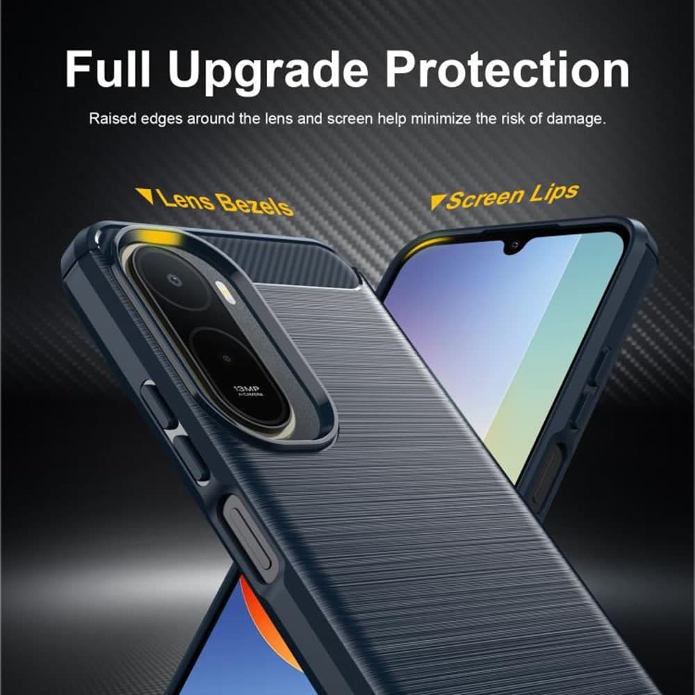 Techsuit Carbon Silicone - θήκη για Xiaomi Redmi A7 Pro 4G - Μπλε 5