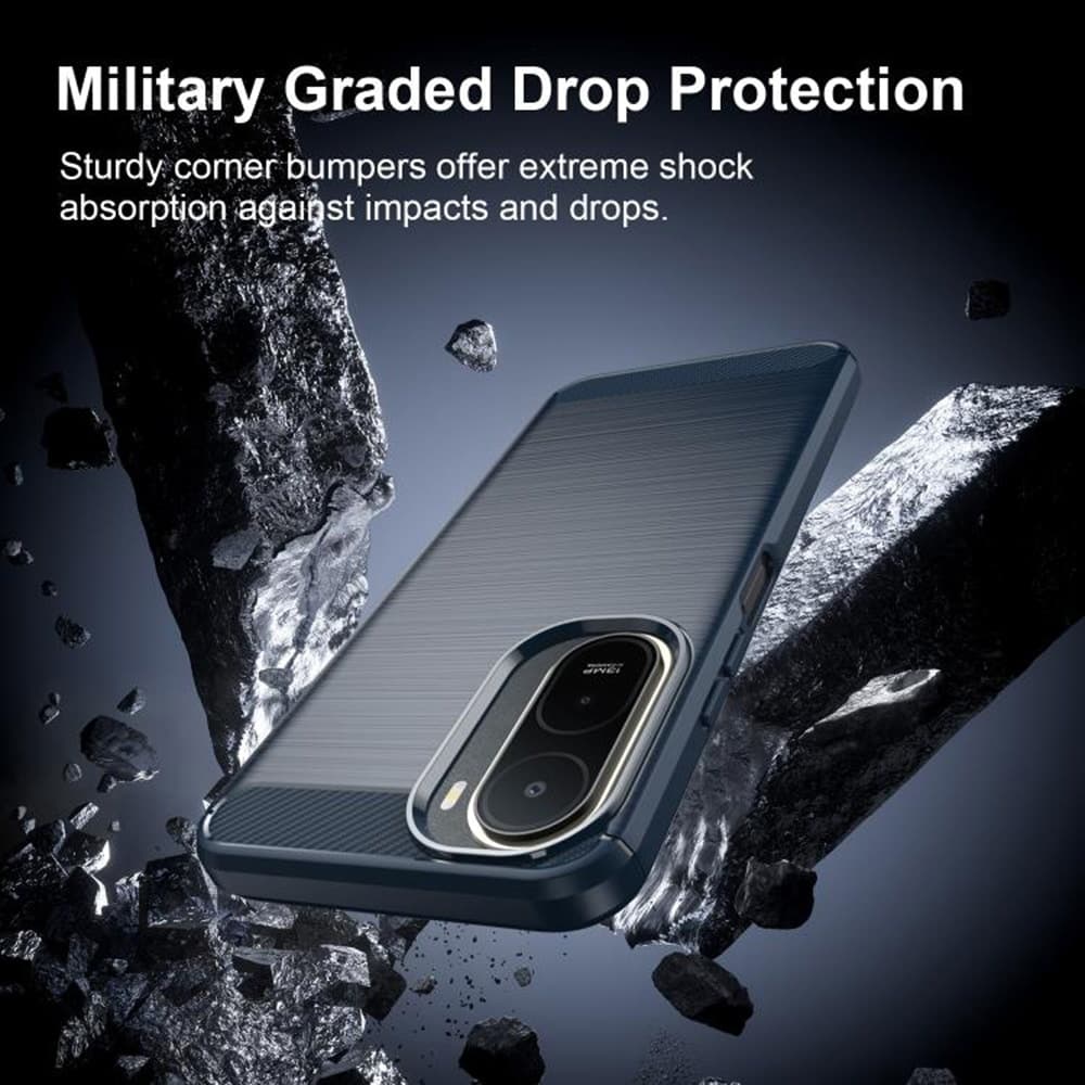 Techsuit Carbon Silicone - θήκη για Xiaomi Redmi A7 Pro 4G - Μπλε 4