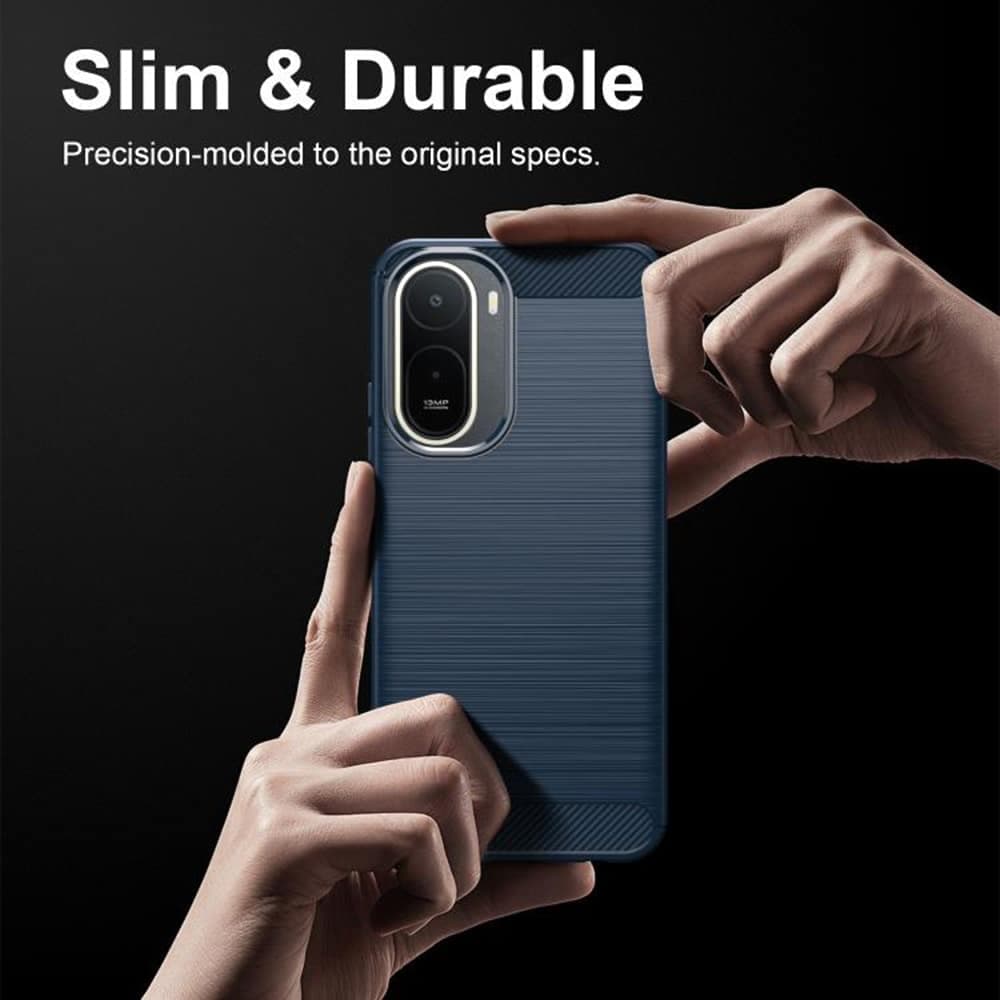 Techsuit Carbon Silicone - θήκη για Xiaomi Redmi A7 Pro 4G - Μπλε 2