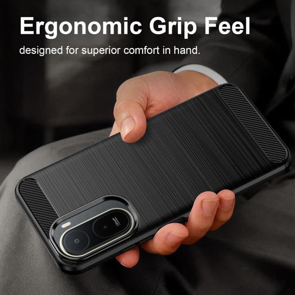 Techsuit Carbon Silicone - θήκη για Xiaomi Redmi A7 Pro 4G - Μαύρο 2