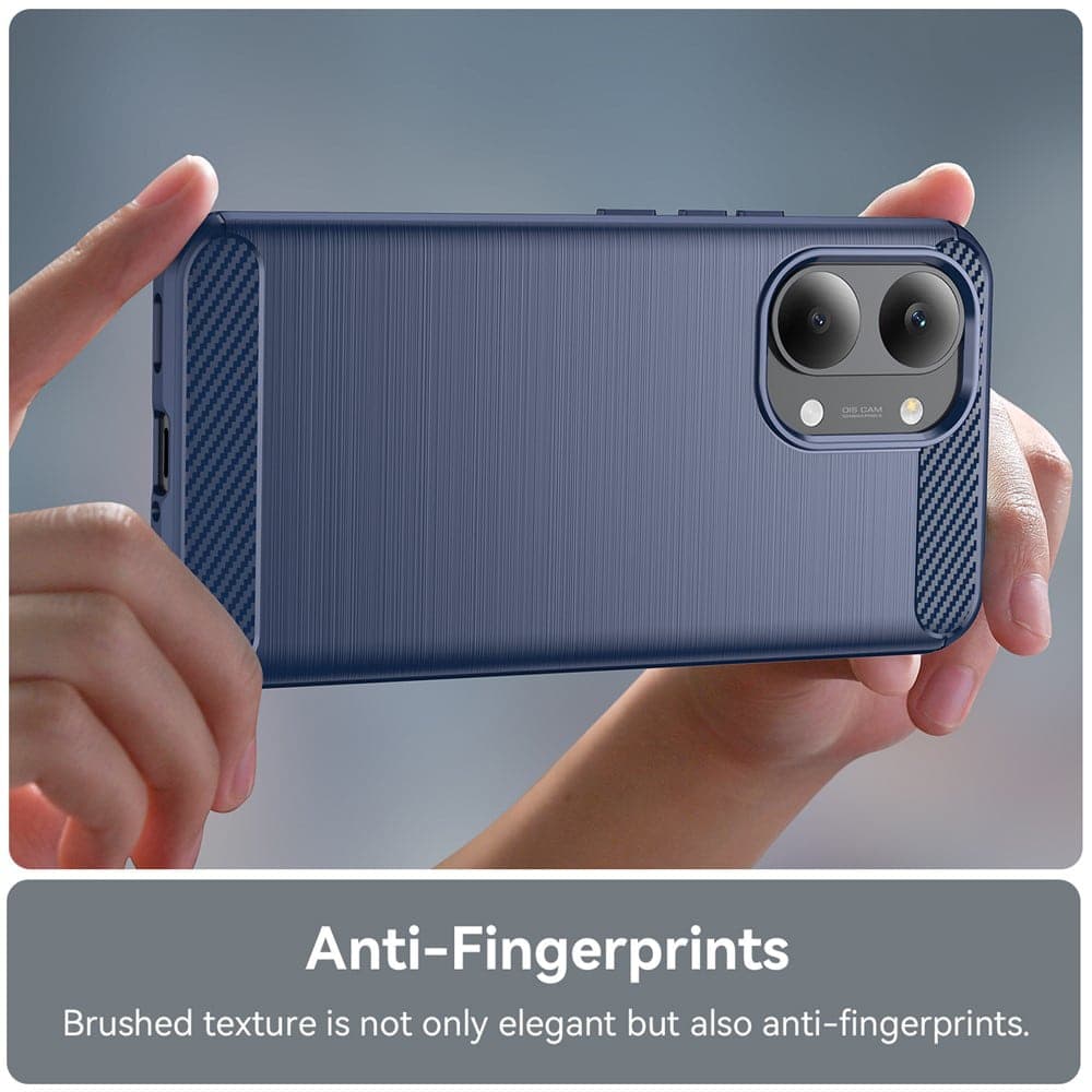 Techsuit Carbon Silicone - θήκη για Xiaomi Poco X8 Pro Max - Μπλε 6