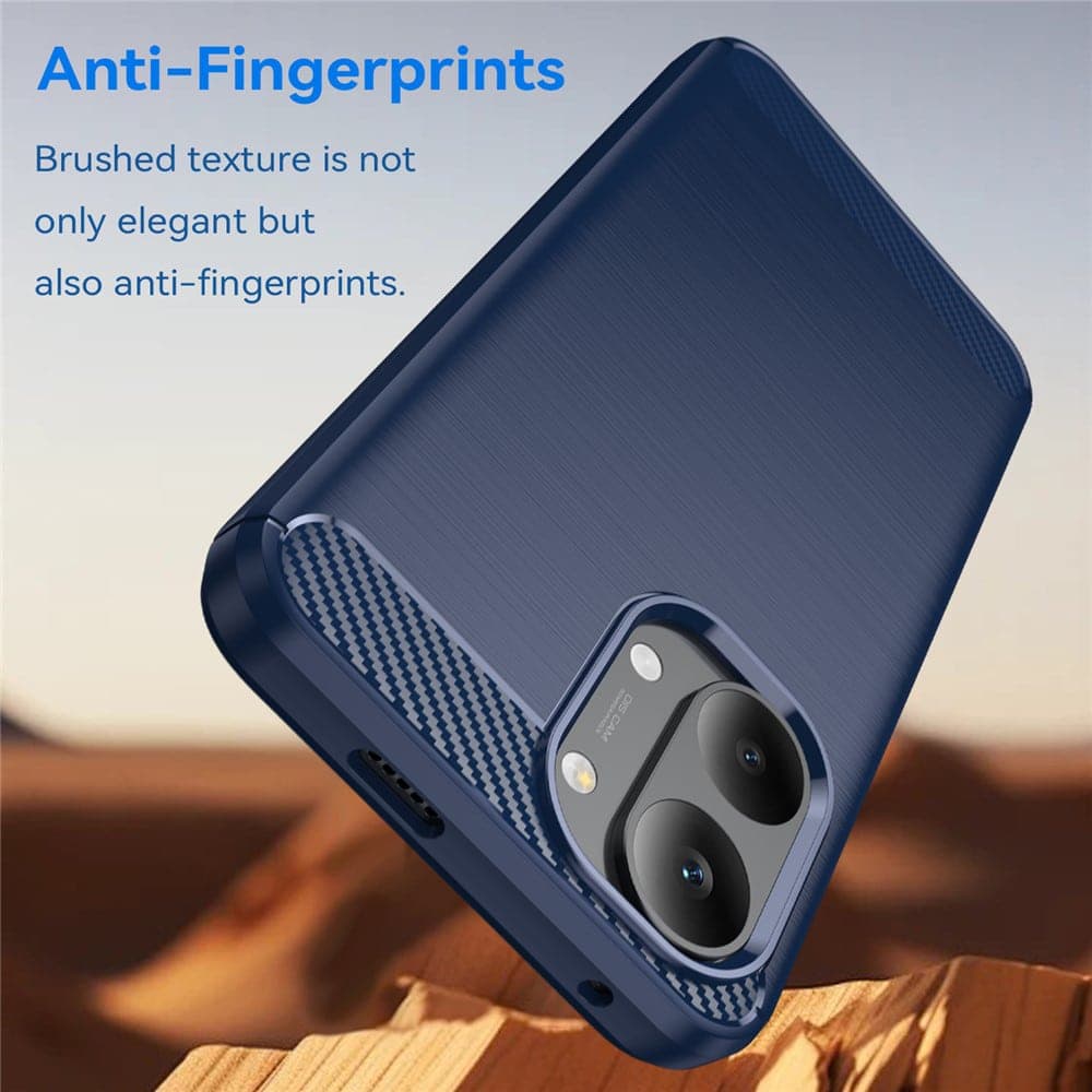 Techsuit Carbon Silicone - θήκη για Xiaomi Poco X8 Pro Max - Μπλε 4
