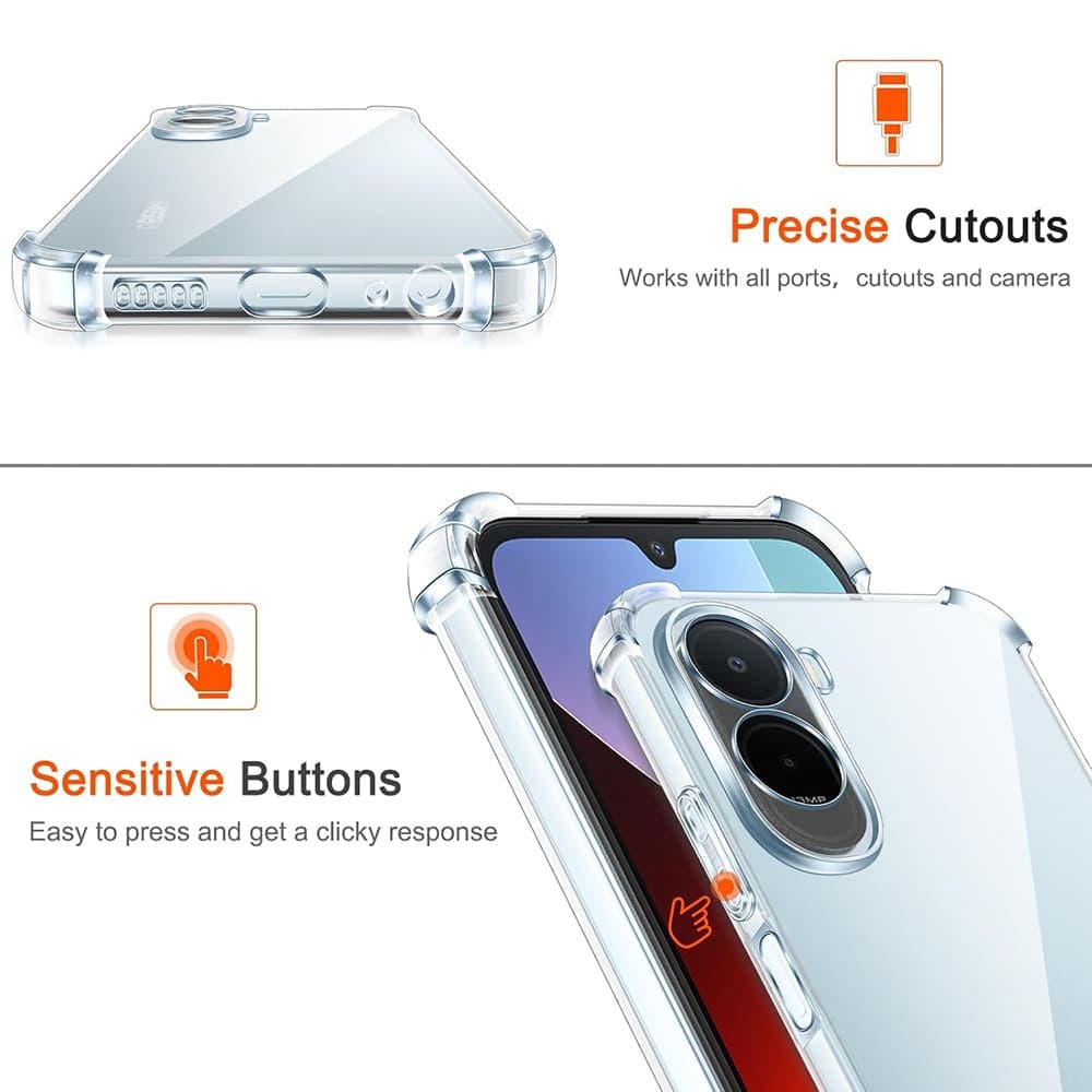 Techsuit Shockproof Clear Silicone - θήκη για Xiaomi Redmi A7 Pro 4G - Διάφανο 3