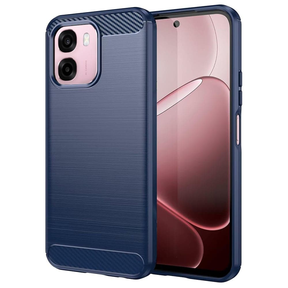 Techsuit Carbon Silicone - θήκη για Oppo A6 / A6x 4G A6k - Μπλε