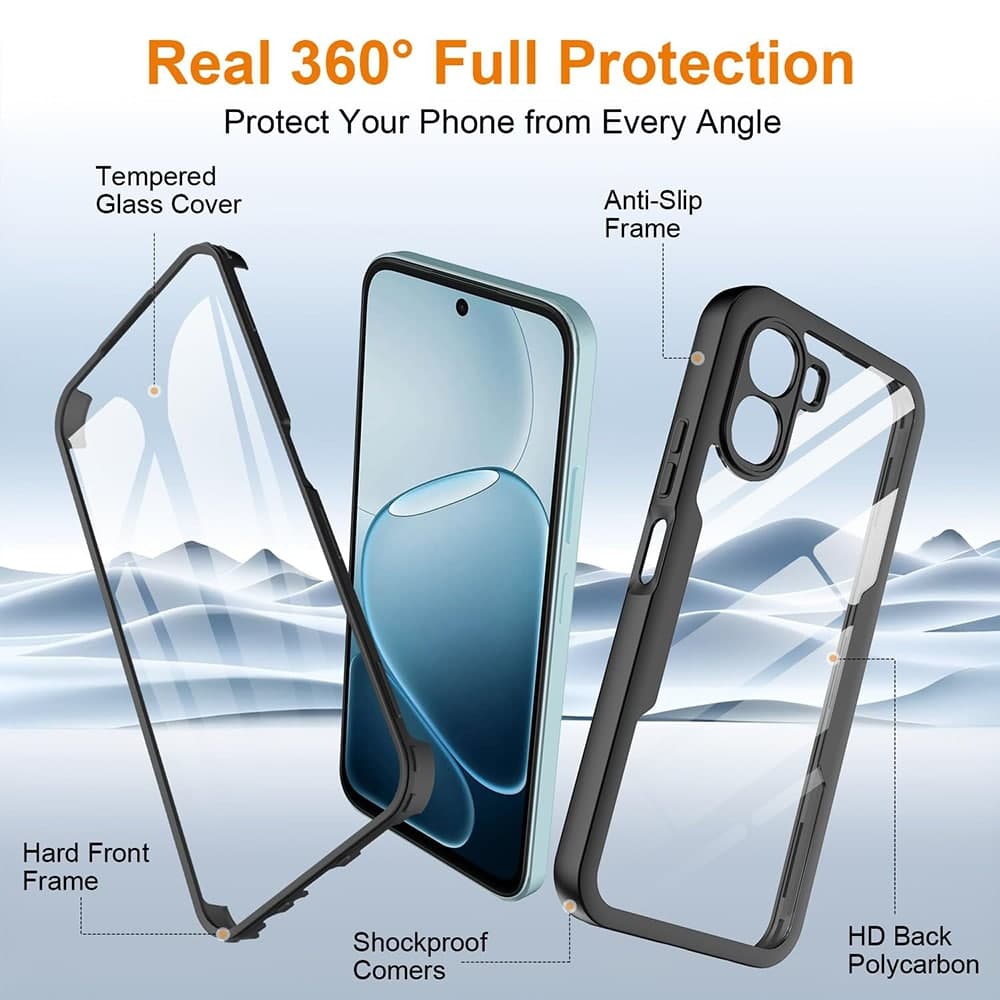 Techsuit ColorVerse 360 Series - θήκη για Oppo A6x / 4G 5G A6k - Διάφανο 2