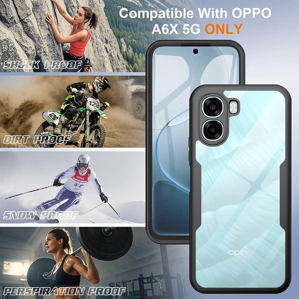 Techsuit ColorVerse 360 Series - θήκη για Oppo A6x / 4G 5G A6k - Διάφανο 6
