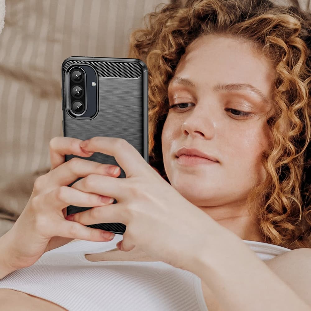 Techsuit Carbon Silicone - θήκη για Samsung Galaxy A27 - Μαύρο 5