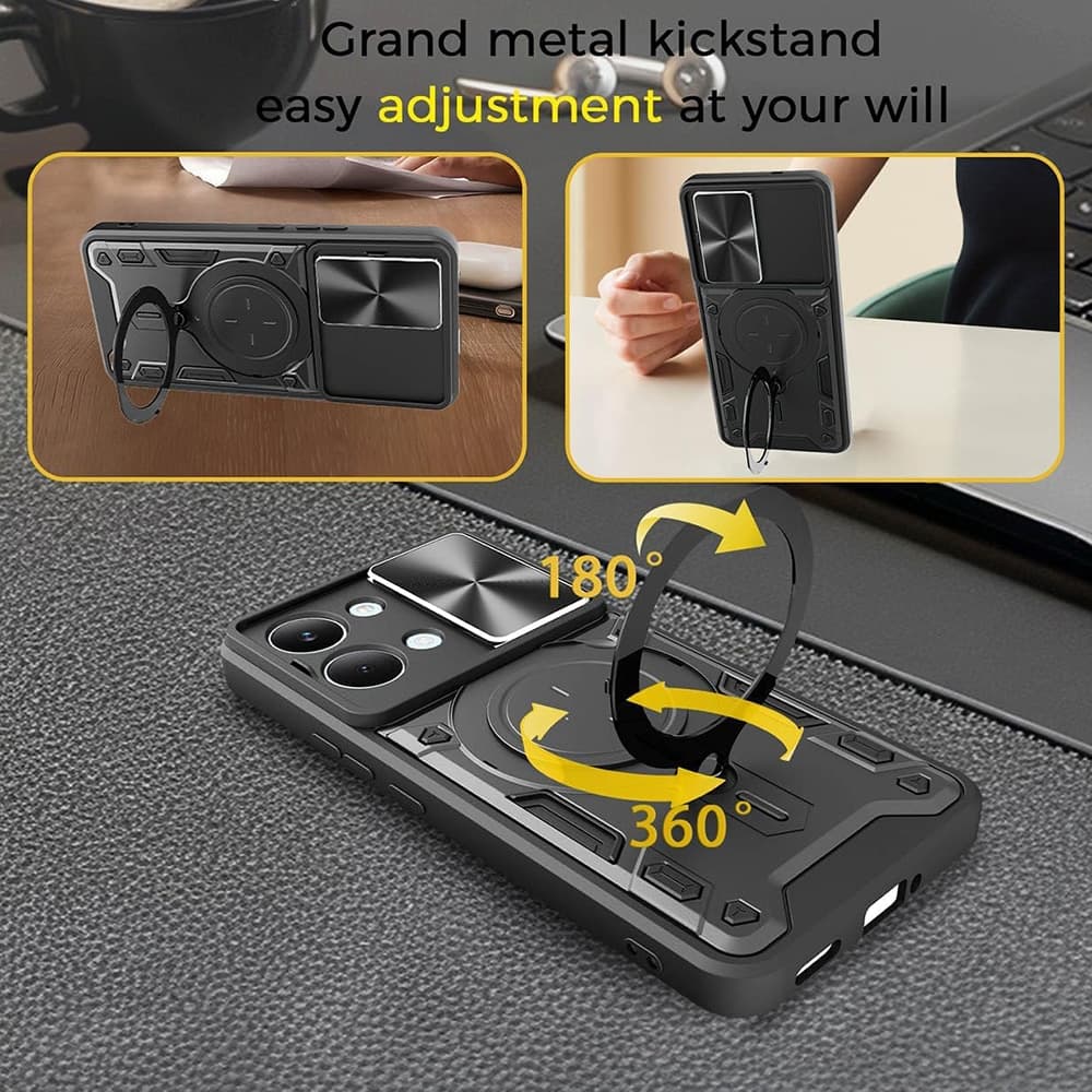 Techsuit CamGuard Pro - θήκη για Xiaomi Redmi A7 Pro 4G - Μαύρο 3