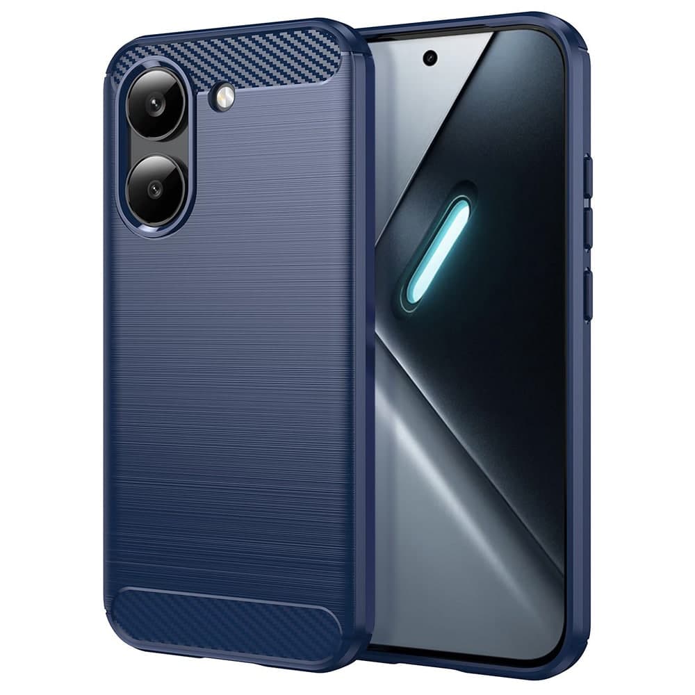 Techsuit Carbon Silicone - θήκη για Xiaomi Poco X8 Pro - Μπλε