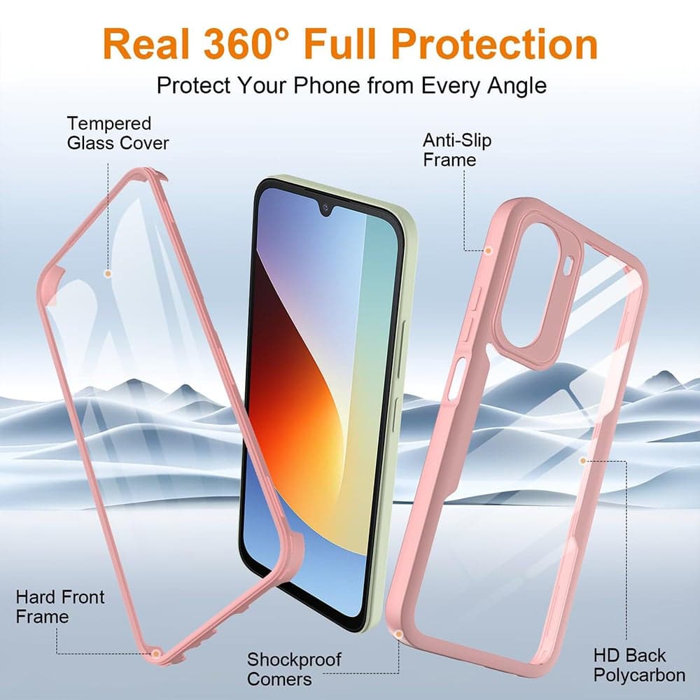 Techsuit ColorVerse 360 - θήκη για Xiaomi Redmi A7 Pro 4G - Ροζ 3