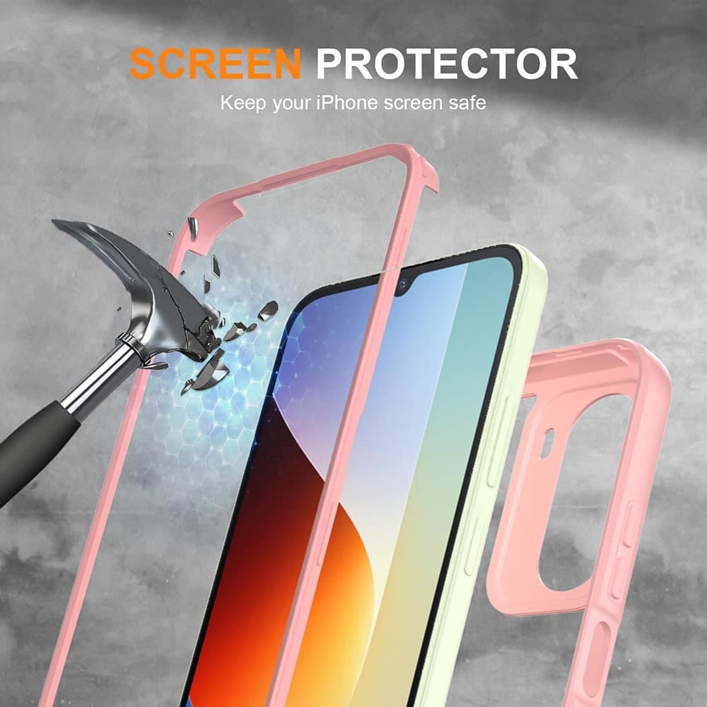 Techsuit ColorVerse 360 - θήκη για Xiaomi Redmi A7 Pro 4G - Ροζ 5