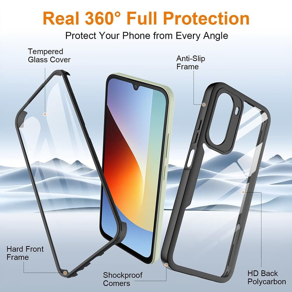 Techsuit ColorVerse 360 Series - θήκη για Xiaomi Redmi A7 Pro 4G - Μαύρο 3