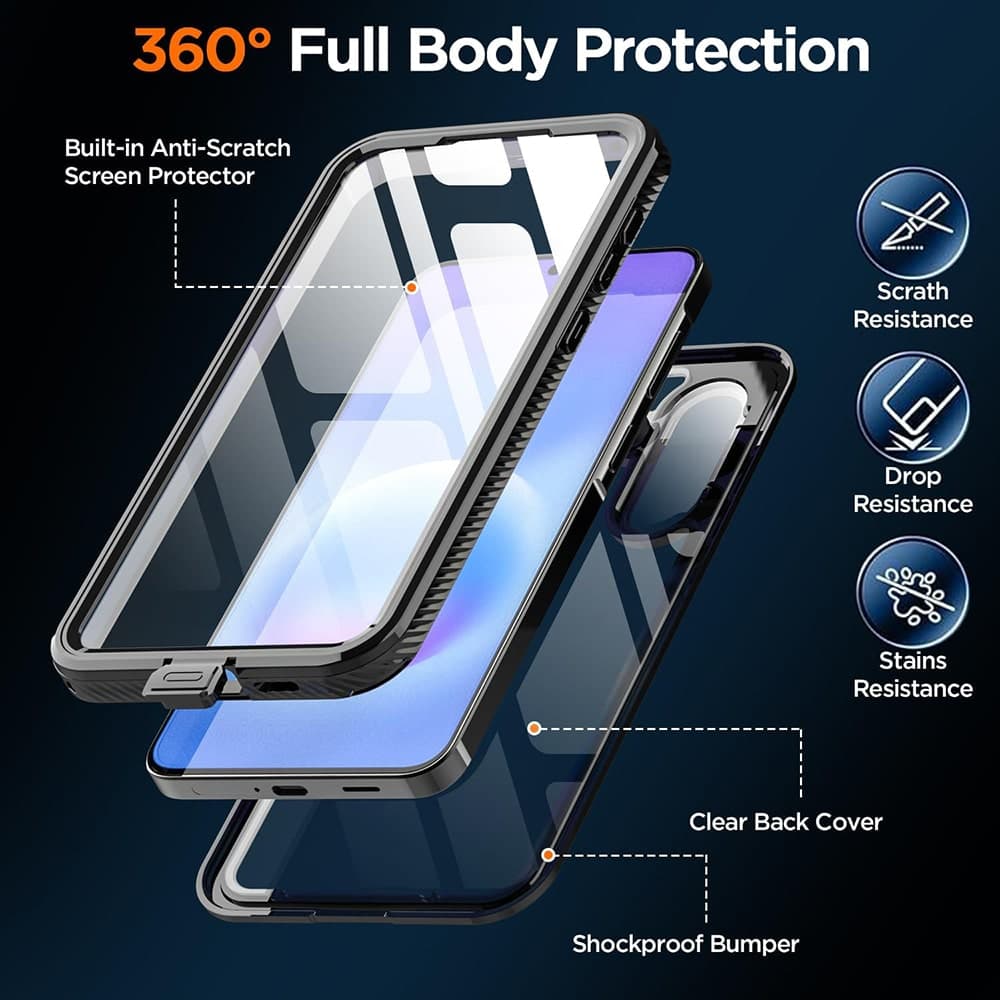 ShellBox Waterproof IP68 - θήκη για Samsung Galaxy A57 - Μαύρο 3