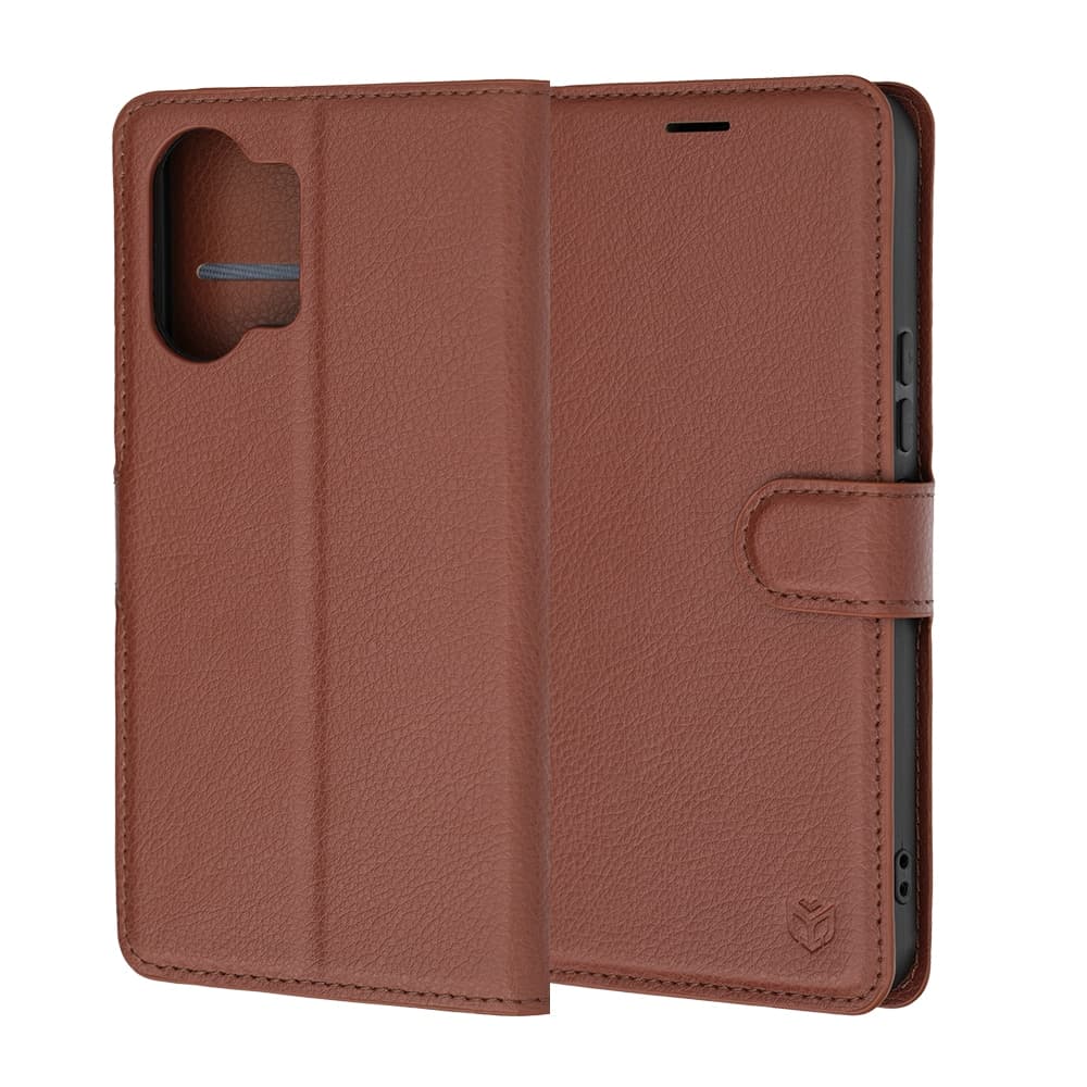 Techsuit Leather Folio - θήκη για Xiaomi Poco X8 Pro Max - Καφέ 6