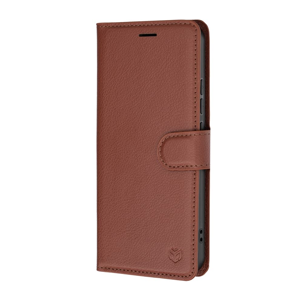 Techsuit Leather Folio - θήκη για Oppo A6 Pro 4G - Καφέ 4