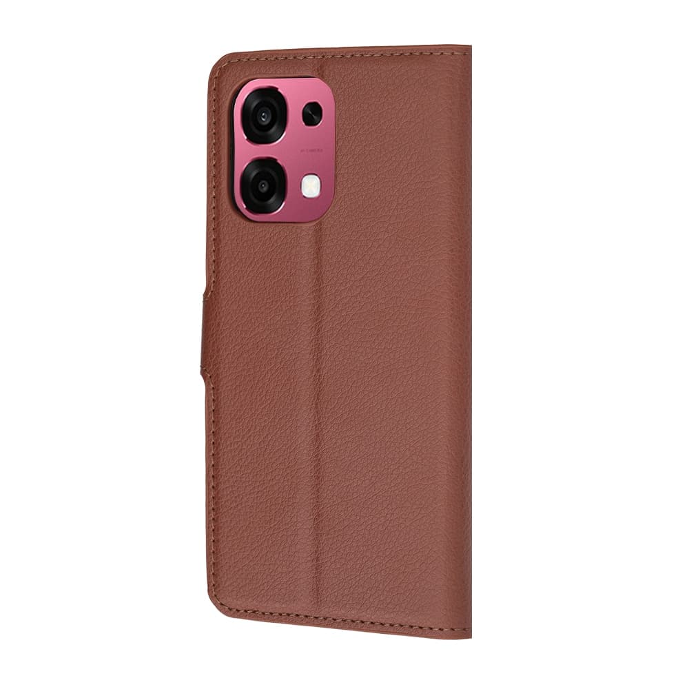 Techsuit Leather Folio - θήκη για Oppo A6 Pro 4G - Καφέ 5
