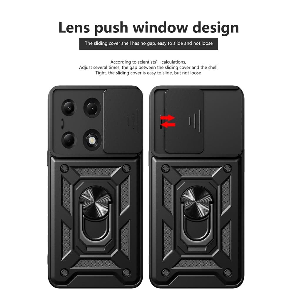 Techsuit CamShield Series - θήκη για Xiaomi Redmi Note 13 Pro 4G / Poco M6 - Μαύρο 2