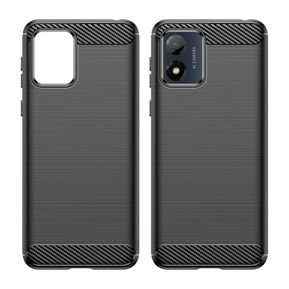 Techsuit Carbon Silicone - θήκη για Motorola Moto E13 - Μαύρο 2