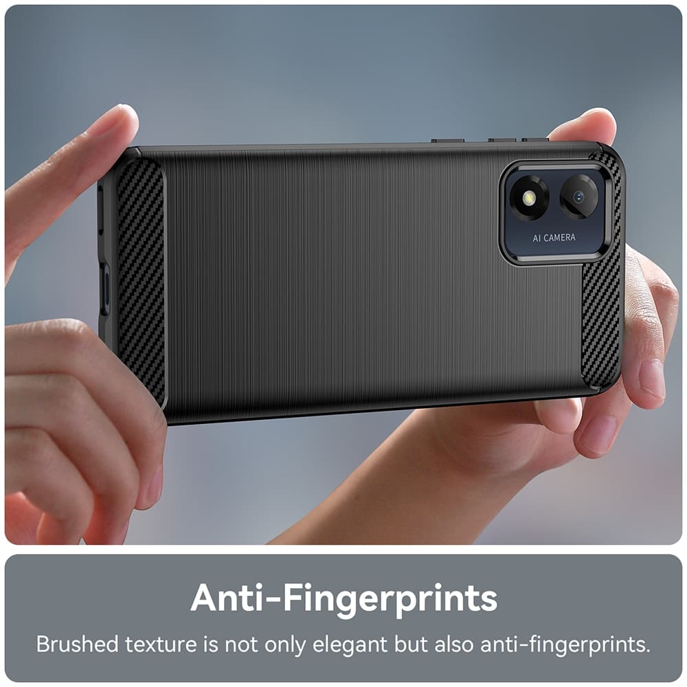 Techsuit Carbon Silicone - θήκη για Motorola Moto E13 - Μαύρο 5