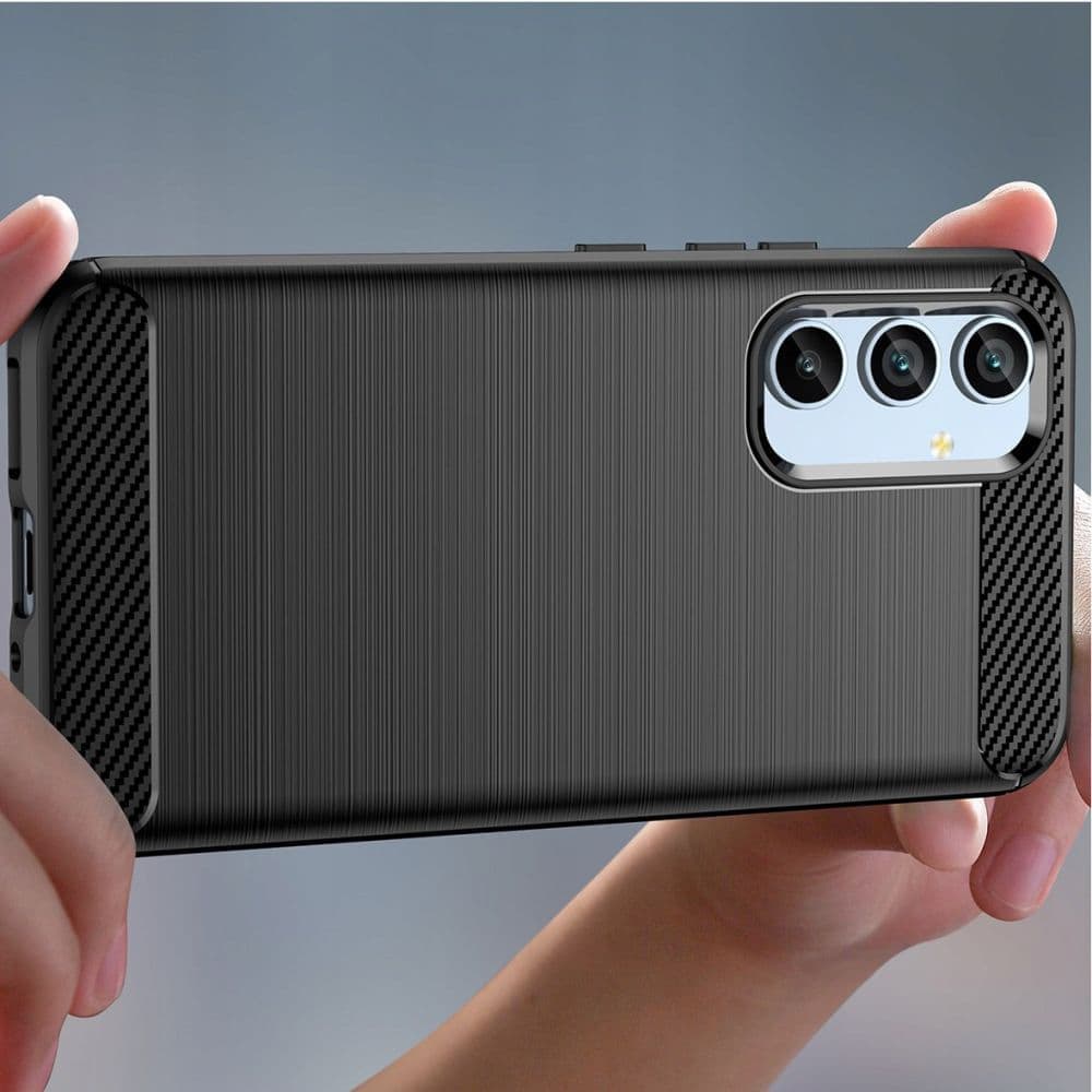 Techsuit Carbon Silicone - θήκη για Samsung Galaxy A54 - Μαύρο 2