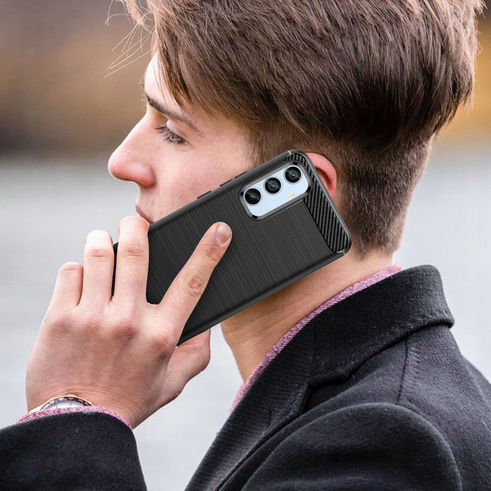 Techsuit Carbon Silicone - θήκη για Samsung Galaxy A54 - Μαύρο 6