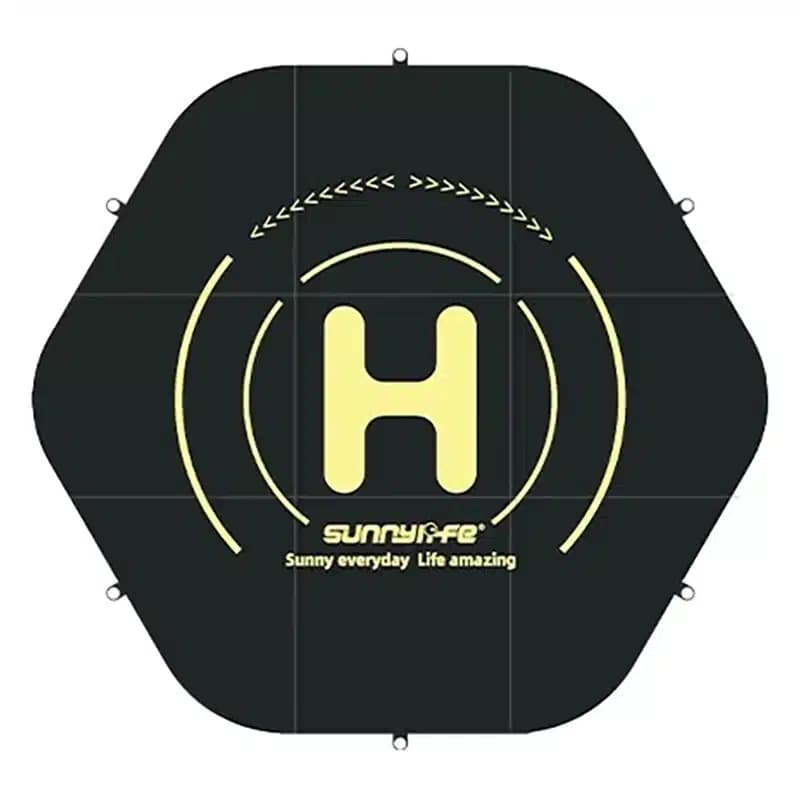 Επίπεδο προσγείωσης για drones Sunnylife 110cm εξάγωνο - Διπλής όψης (TJP10)