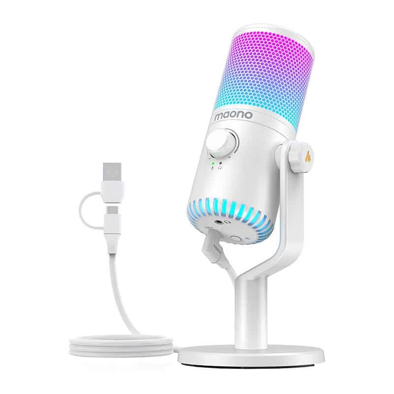 Maono Μικρόφωνο Gaming DM30RGB (Λευκό) 3