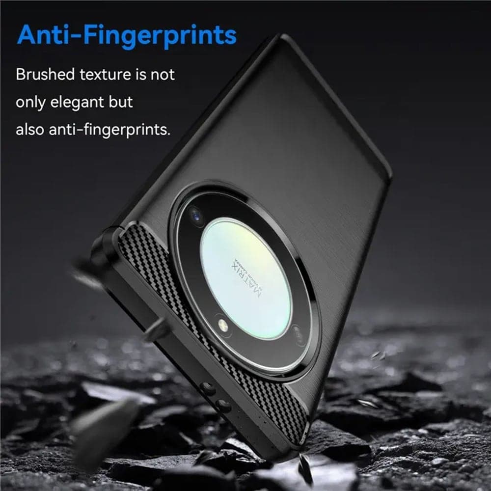 Techsuit Carbon Silicone - θήκη για Honor Magic5 Lite - Μαύρο 7