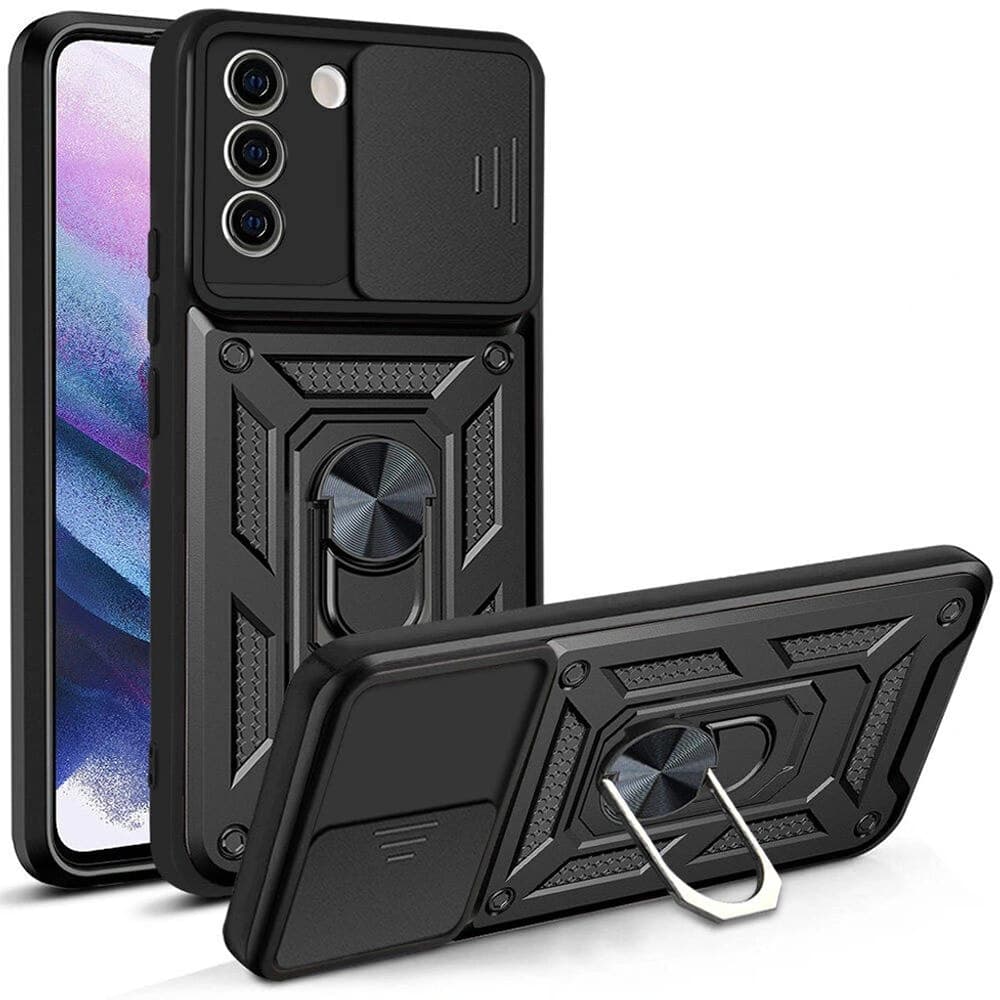 Techsuit CamShield Series - θήκη για Samsung Galaxy S21 FE 5G - Μαύρο