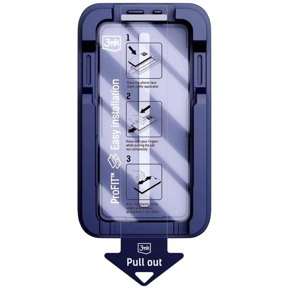 3MK HardGlass Max Σκληρυμένο Γυαλί με Εφαρμοστή για Apple iPhone 13 / 13 Pro / 14 / 16e / 17e Μαύρο 4