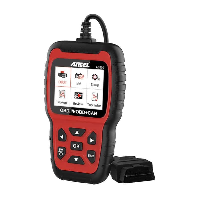 Ancel Διαγνωστικό Scanner OBD2 AS500/AC105 (Κόκκινο/Μαύρο) 2