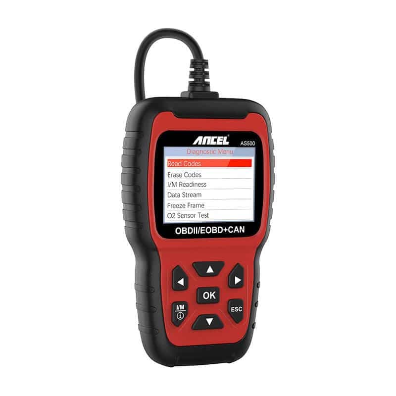 Ancel Διαγνωστικό Scanner OBD2 AS500/AC105 (Κόκκινο/Μαύρο) 3