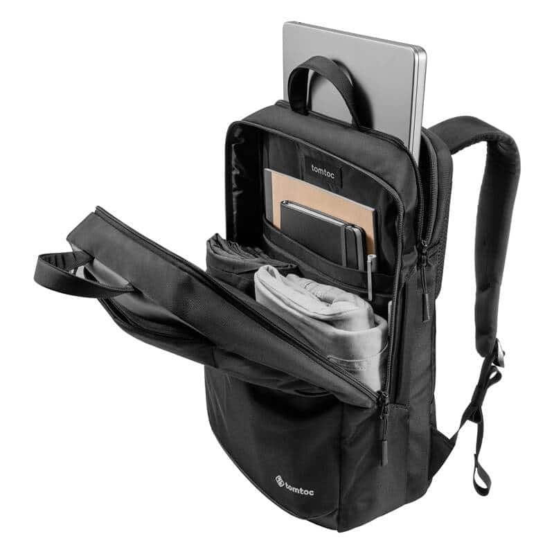 Tomtoc Explorer-T71 ταξιδιωτικό σακίδιο πλάτης laptop, 15,6"/24l (μαύρο) 5
