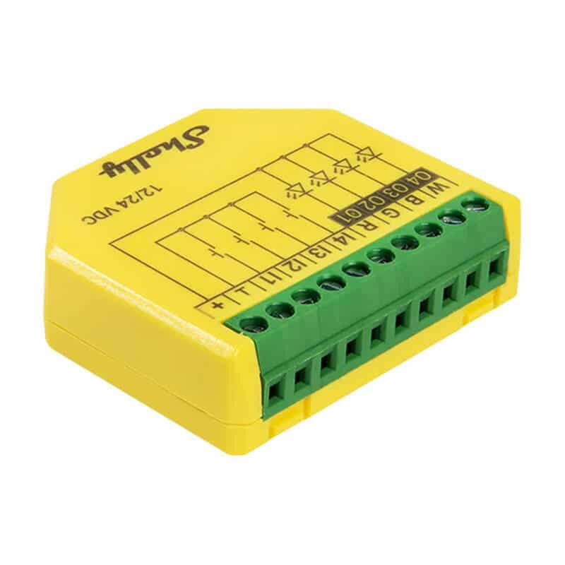 Ελεγκτής ταινίας LED Shelly Plus RGBW PM, WiFi/Bluetooth