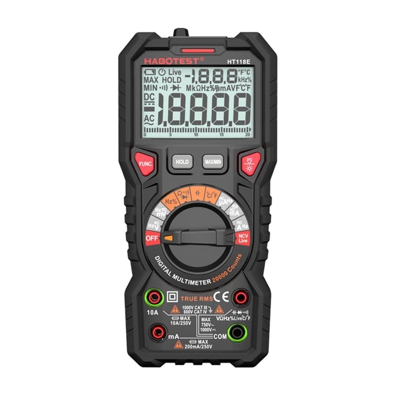 Habotest HT118E Ψηφιακό πολύμετρο γενικής χρήσης True RMS NCV 2