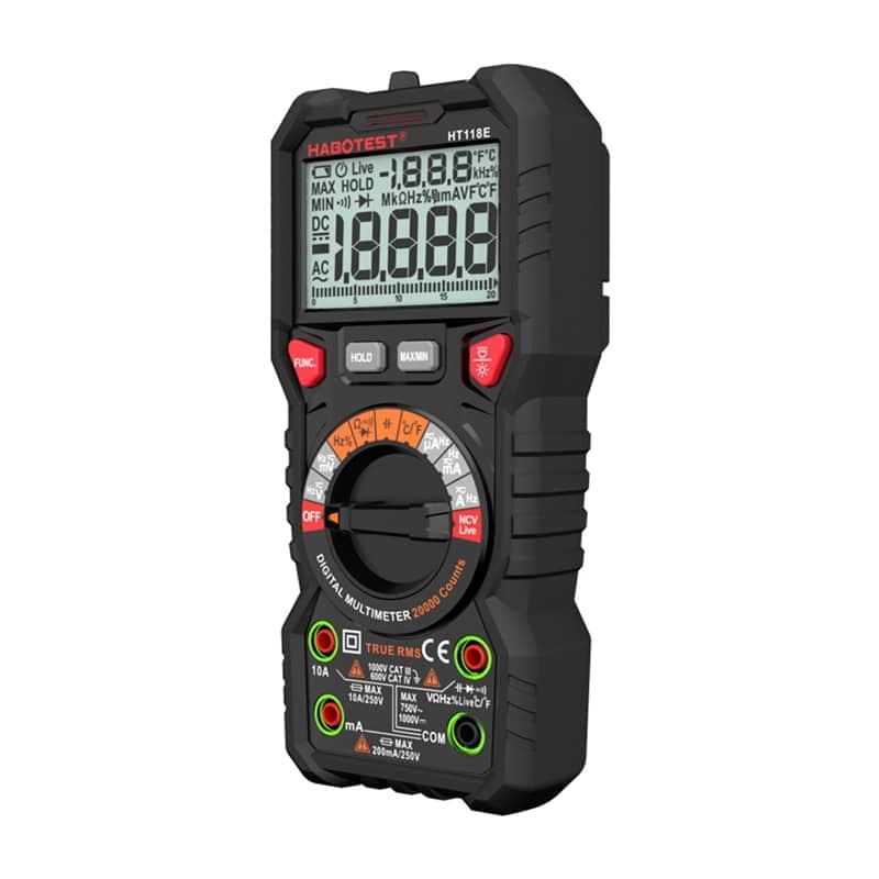 Habotest HT118E Ψηφιακό πολύμετρο γενικής χρήσης True RMS NCV 3