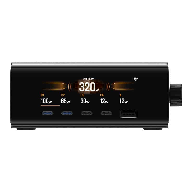 Σταθμός σύνδεσης EcoFlow RAPID Pro 320W, 4xUSB-C, 1xUSB-A, GaN 4