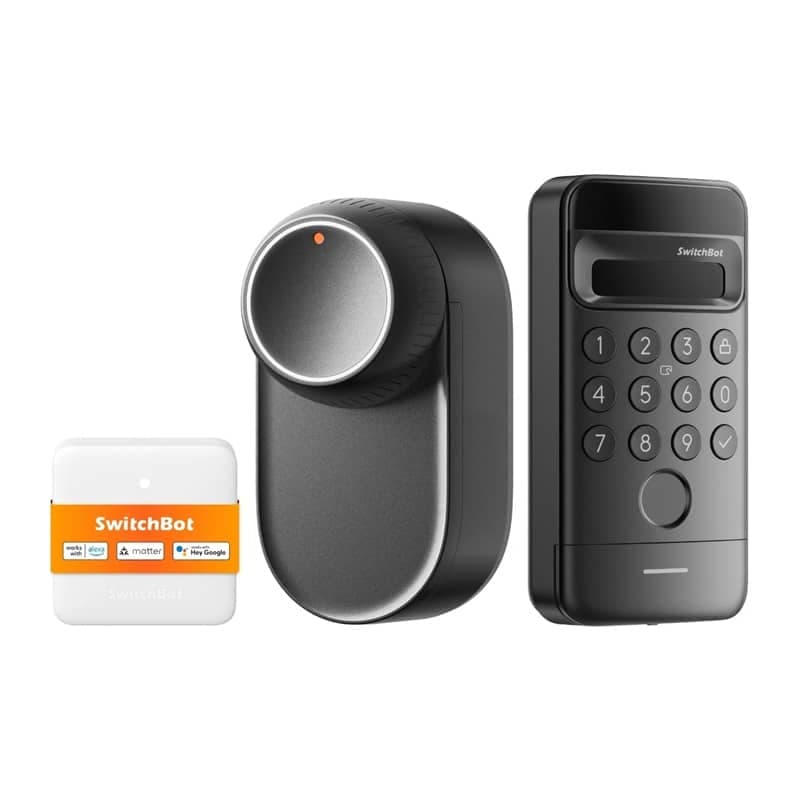 Έξυπνη κλειδαριά SwitchBot Ultra 3-σε-1 με πίνακα ελέγχου Hub Mini Matter και πληκτρολόγιο Vision