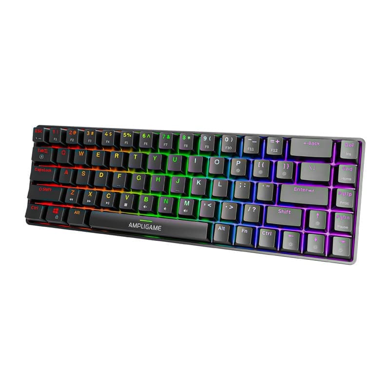 Μηχανικό πληκτρολόγιο Fifine GK1 ,65% RGB (μαύρο) 2