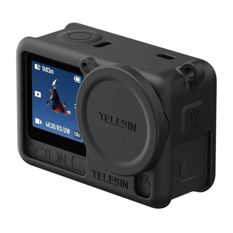 Προστατευτική θήκη σιλικόνης Telesin για DJI Osmo Action 6 (Μαύρο) 2