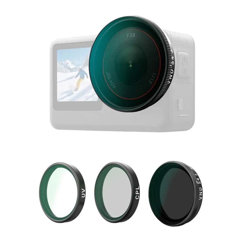 Σετ φίλτρων Telesin CPL/VND8/UV για DJI Osmo Action 6 (3 τεμ.). 2