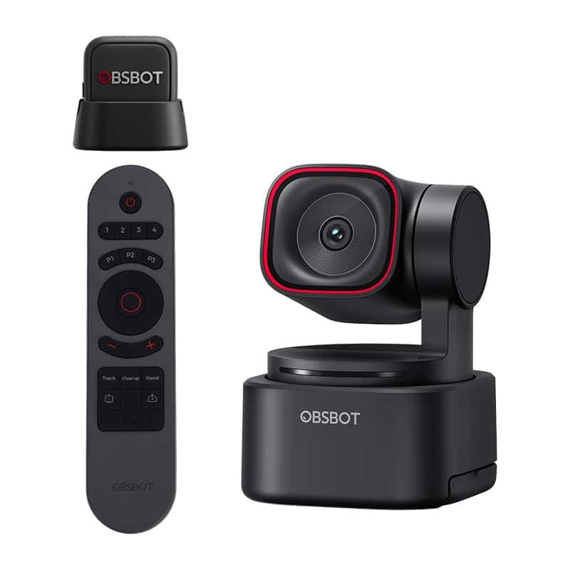 Κάμερα web OBSBOT Tiny 3 Lite με τηλεχειριστήριο και μικρόφωνο