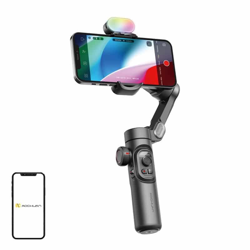 AOCHUAN XE Gimbal με φωτισμό RGB (Μαύρο)
